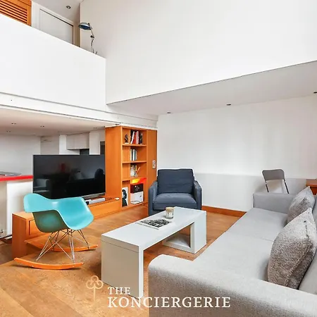 Superbe Loft Lumineux Avec Mezzanine Proche De La Tour Eiffel Appartement *